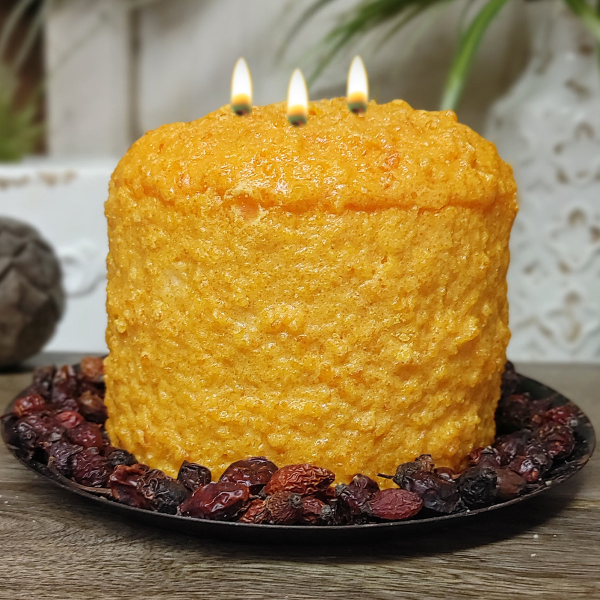 Orange Cranberry Mini 3 Wick