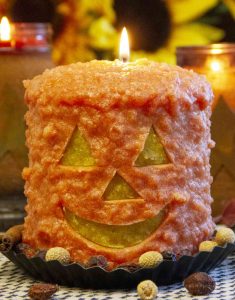 Hearth Pumpkin Face Candles