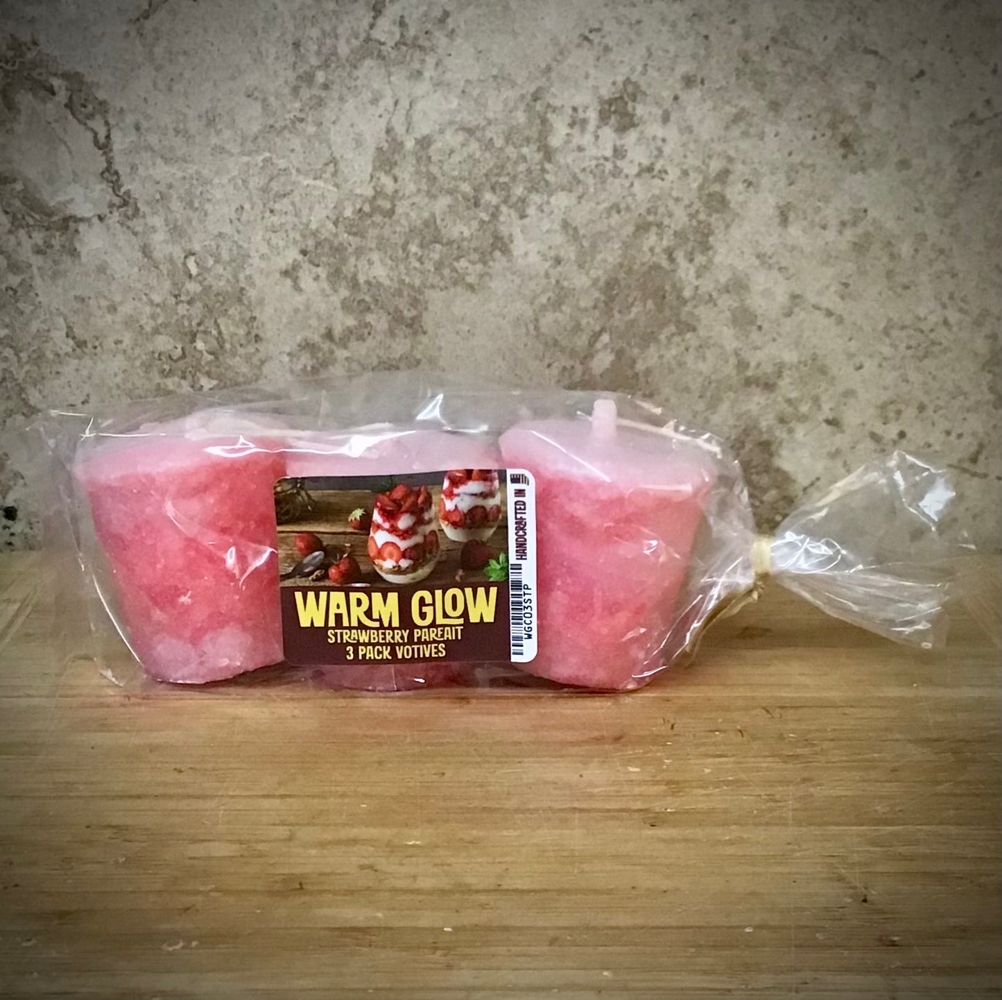 Strawberry Parfait 3 Pack Votives