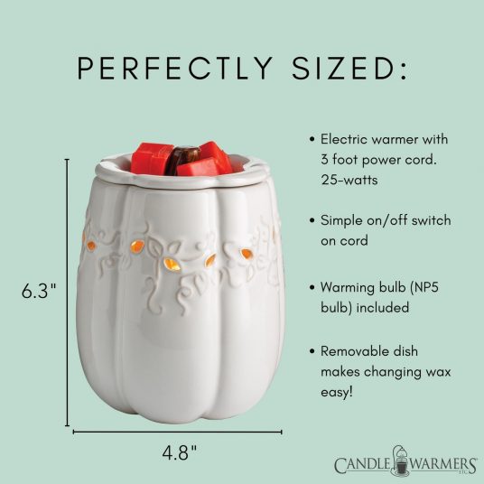 Candle Warmers White Pumpkin Warmer