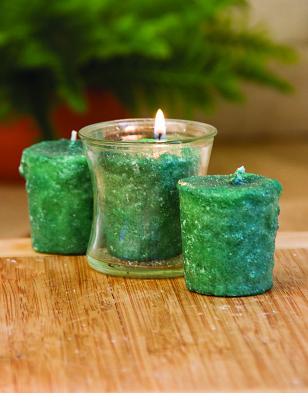 Christmas Tinsel 3 Pack Votive Candles