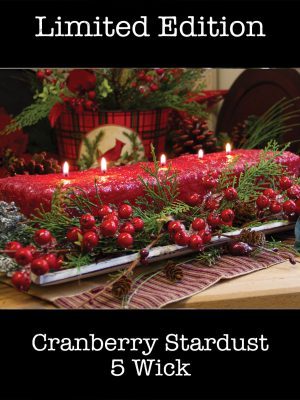 5 Wick Loaf Candle Cranberry Stardust