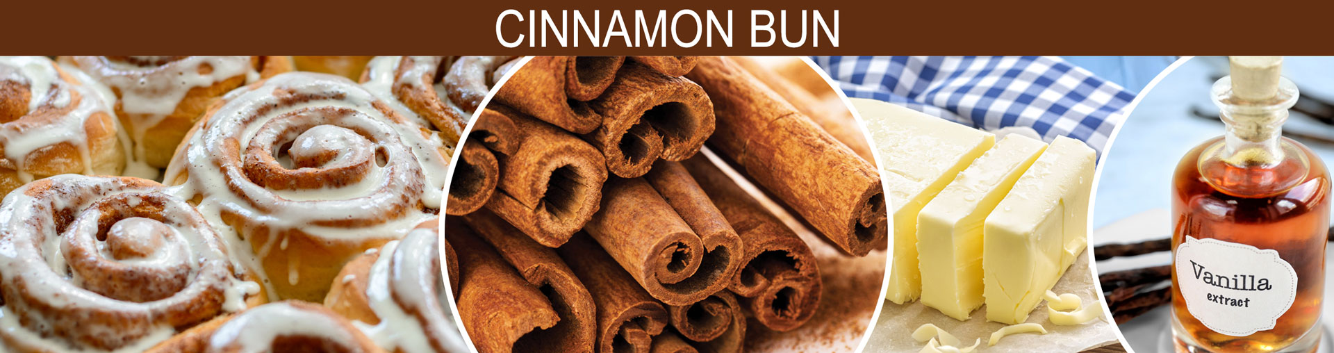 Banner image of A mouth watering blend of sweet cinnamon, vanilla, buttercream and sugar.