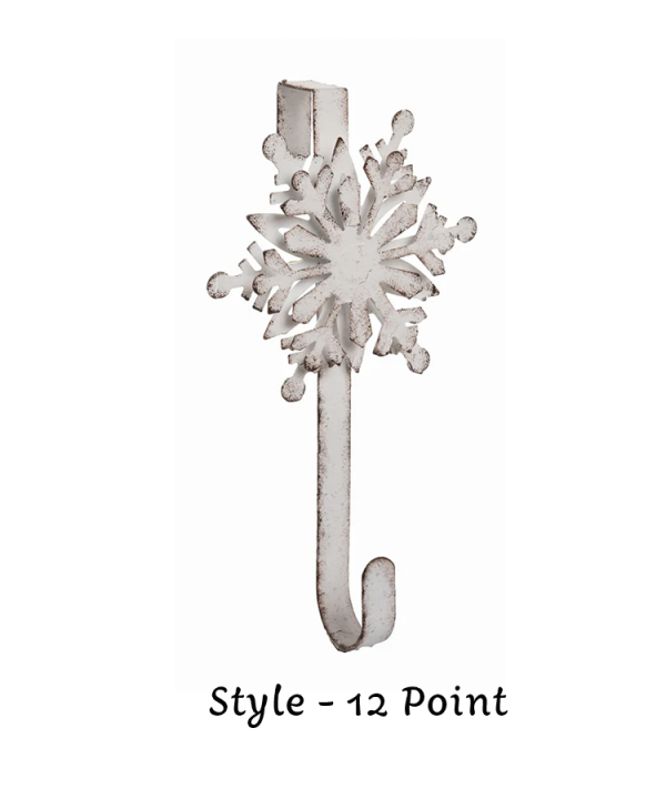 Metal Snowflake Dimensional Wreath Holder