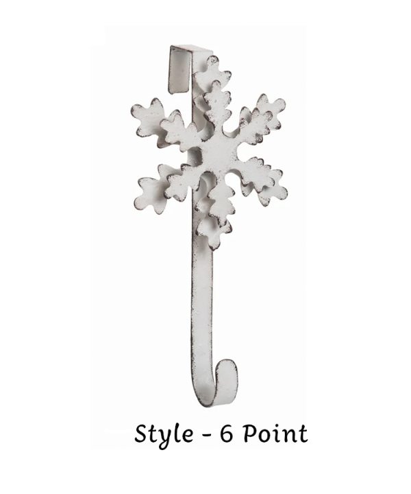 Metal Snowflake Dimensional Wreath Holder