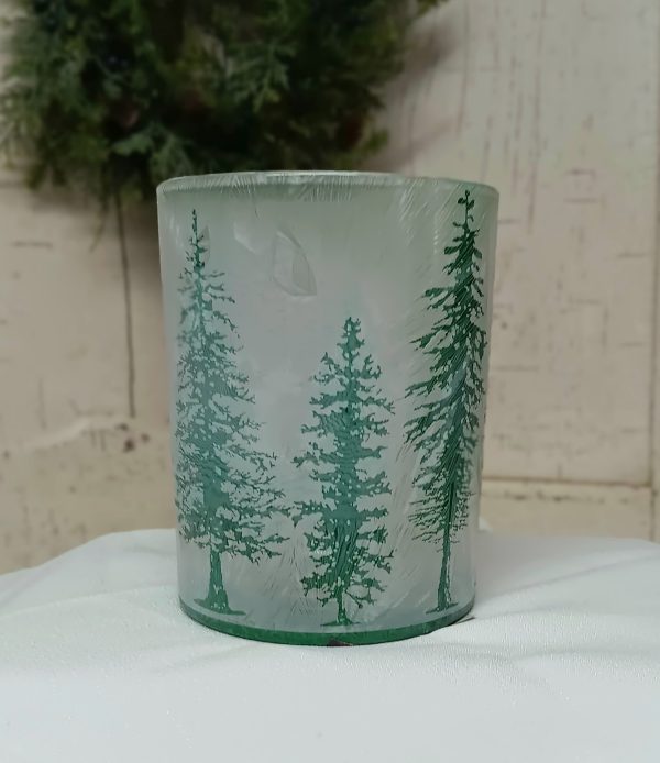 Frosted Candle Holder