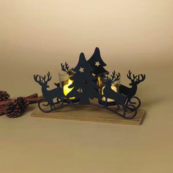 Holiday Silhouette Tealight Holder