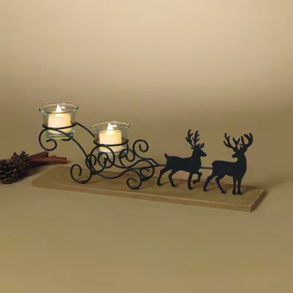 Holiday Silhouette 2 Tier Tealight Holder