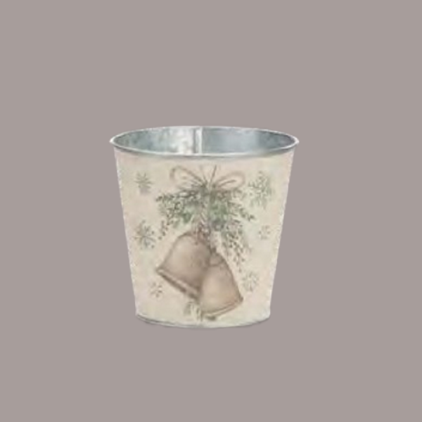 Canvas Wrapped Galvanized Buckets - small