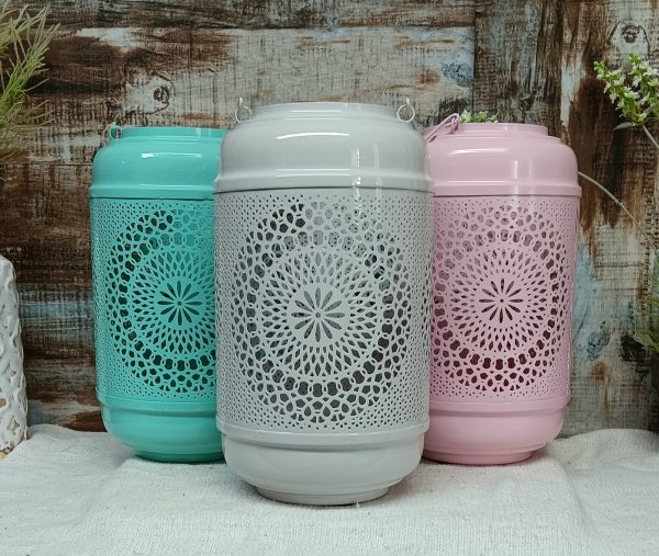 Metal Cutout Lantern Assorted