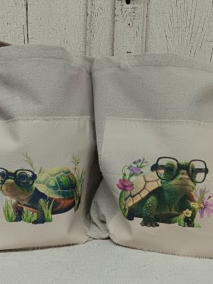 Canvas Turtle Bags with Handles