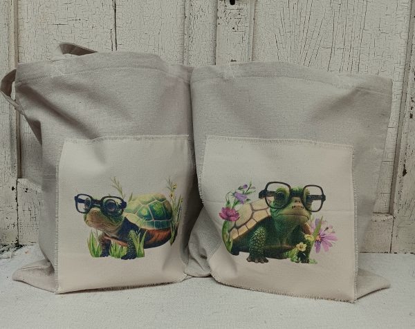 Canvas Turtle Bags with Handles
