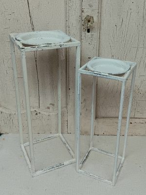 Square Metal Candle Holders Assorted
