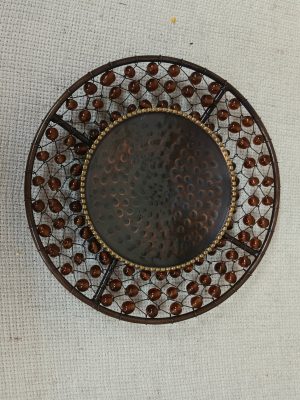 Beaded Candle Plate