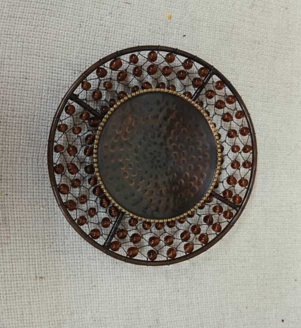 Beaded Candle Plate