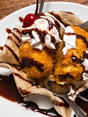 Cinnamon Fried Ice Cream