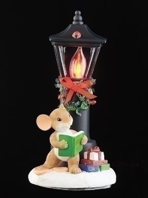 MOUSE BY LAMP POST NIGHT LIGHT CHARMING TAILS