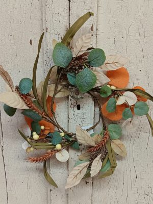 GREEN/GOLD AUTUMN CANDLE RING