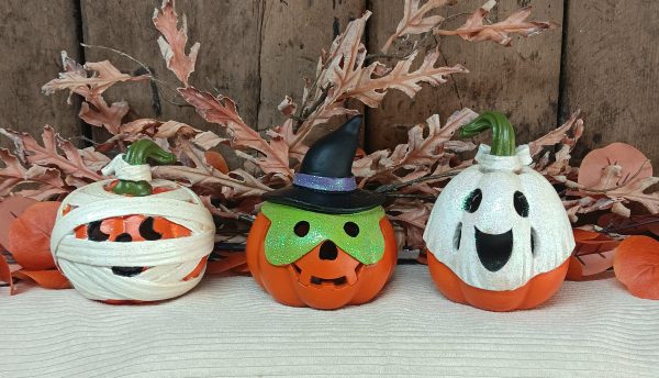 Lighted Halloween Pumpkin Decor Assorted