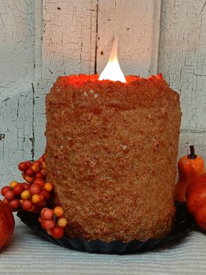 Pumpkin Crumb Cake Electric Candle