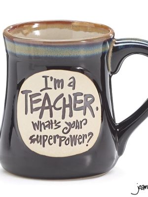 TEACHER SUPERPOWER PORCELAIN MUG