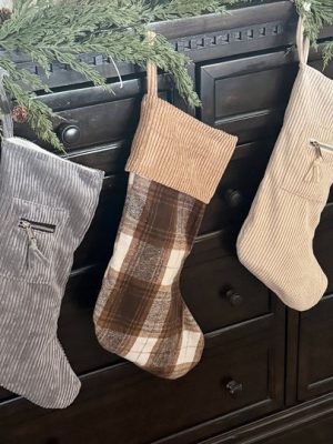 Corduroy and Plaid Stockings Assorted