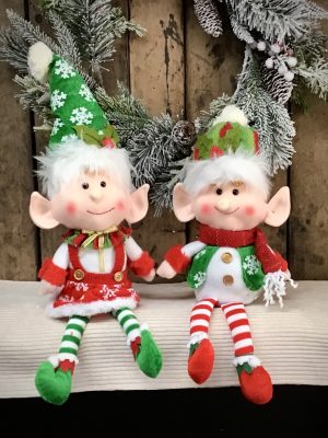 Plush Shelf SItter Elves Assorted