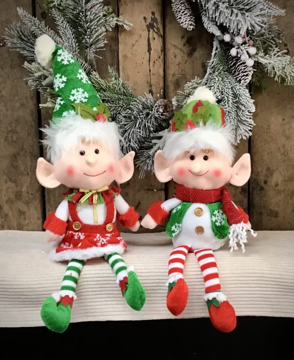Plush Shelf SItter Elves Assorted