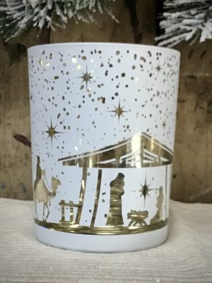 Nativity Scene Candle Holder