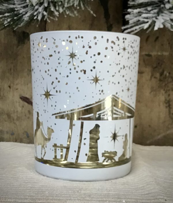Nativity Scene Candle Holder