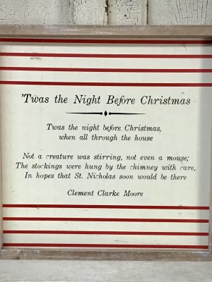 Wood Framed Twas the Night Before Christmas Picture