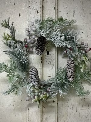 Frosted Winter Candle Ring