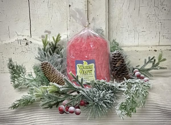 Frosted Winter Candle Ring