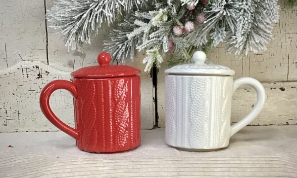 Sweater Mugs with Lids Assorted
