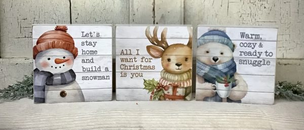 Wood Block Winter Pictures