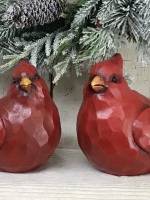 Medium Resin Cardinal Figure Assorted