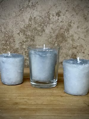 Grey Cashmere 3 Pack Votive Candles