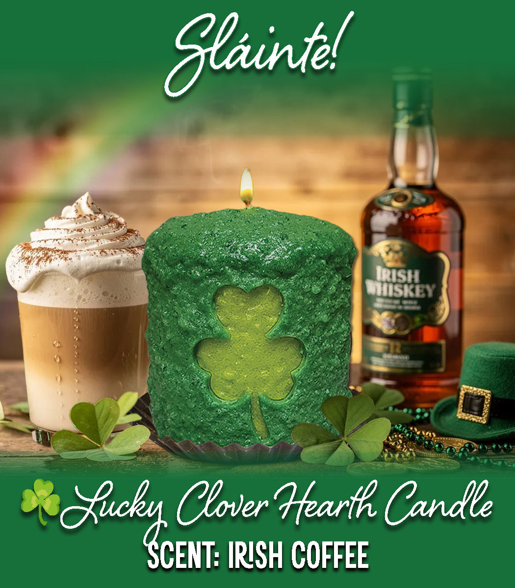 Lucky Clover Hearth Candle
