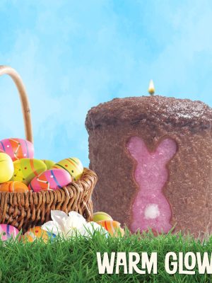 Chocolate Bunny Hearth Candle