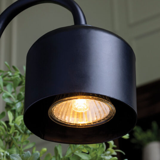 Candle Warmers Arched Lamp Warmer Black & Wood