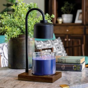 Candle Warmers Arched Lamp Warmer Black & Wood