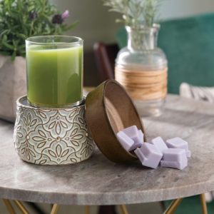 Candle Warmers 2-in-1 Deluxe Bronze Floral Warmer