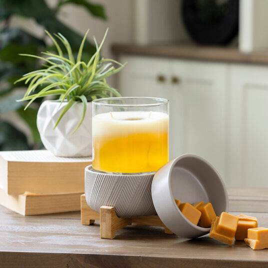 Candle Warmers Wood Pedestal 2 In 1 Warmer