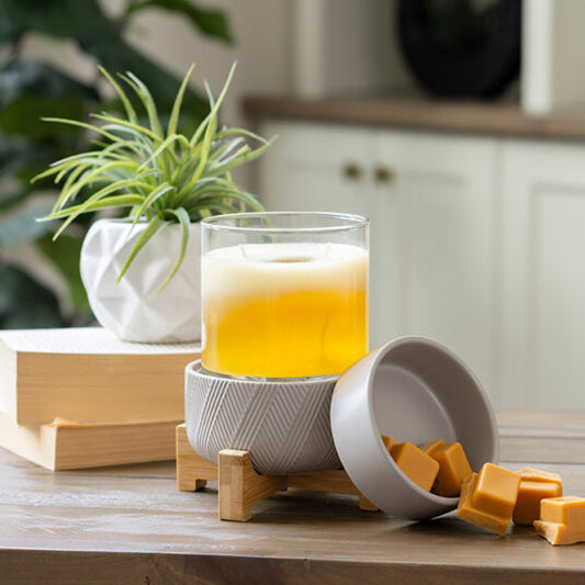 Candle Warmers Wood Pedestal 2 In 1 Warmer