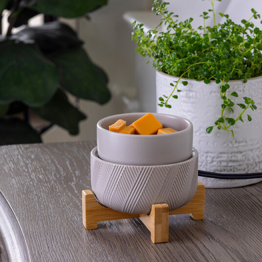 Candle Warmers Wood Pedestal 2 In 1 Warmer