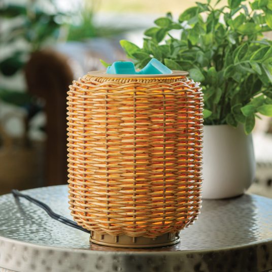 Candle Warmers Illumination Wicker Lantern Warmer