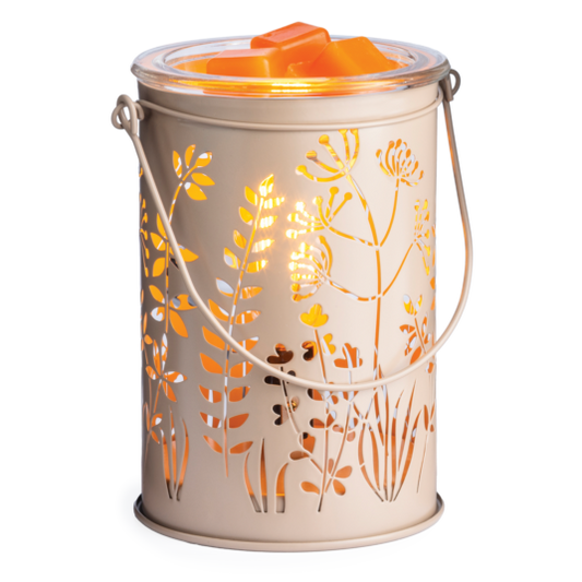 Candle Warmers Vintage Bulb Botanical Glow Illumination Warmer