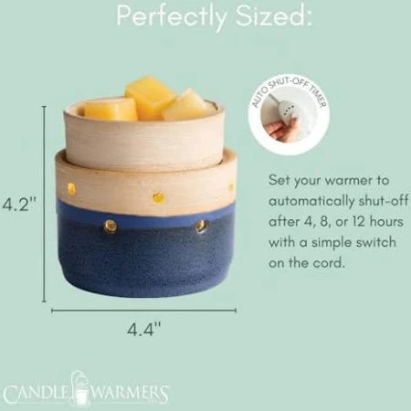 Candle Warmers 2 In 1 Land & Sea Deluxe Warmer