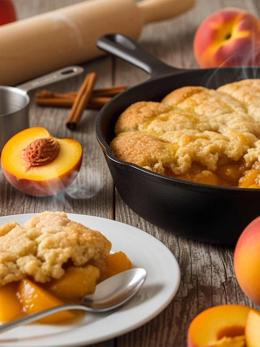 Peach Cobbler Hearth Candle