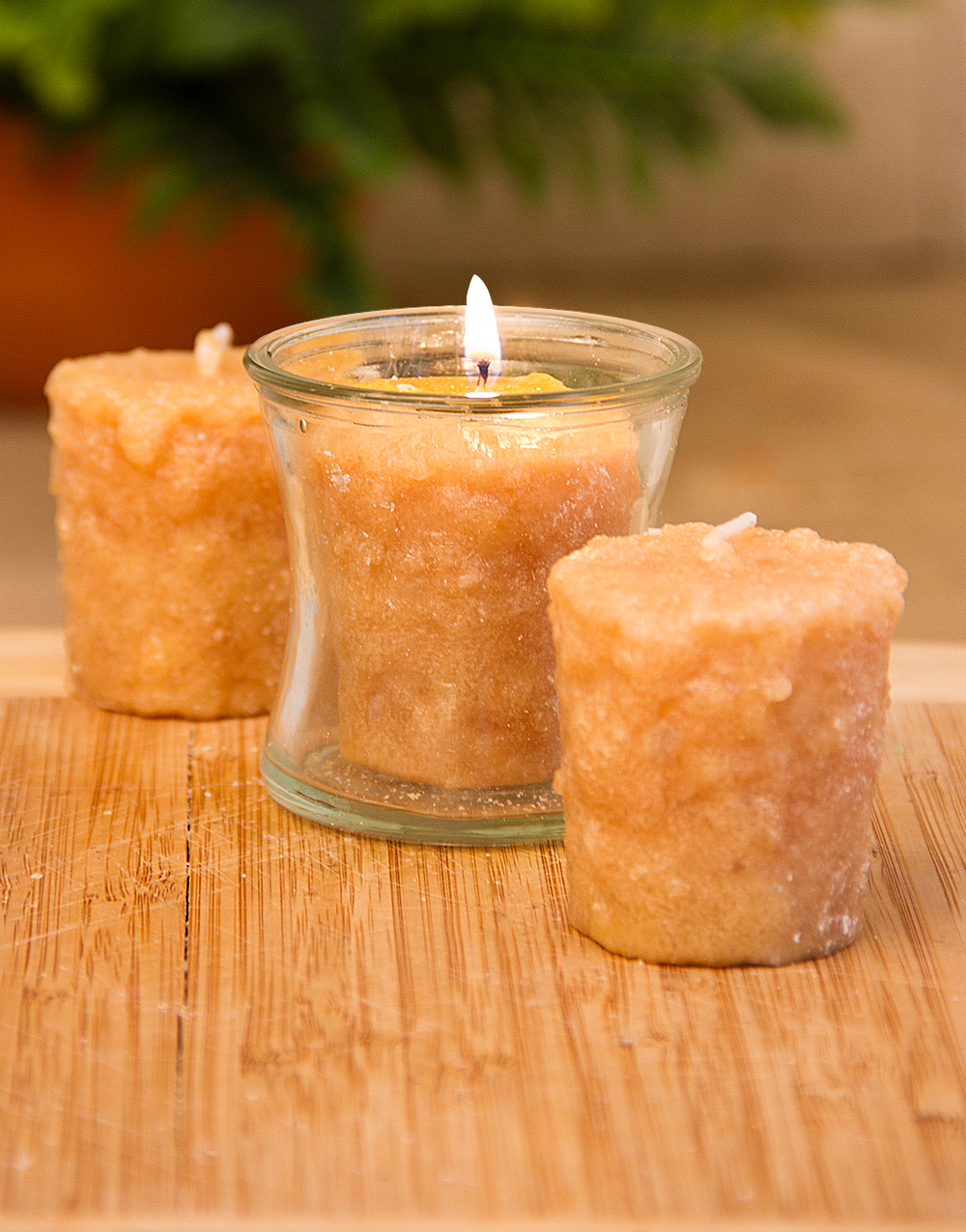Banana Nut Bread 3 Pack Votive Candles Warm Glow